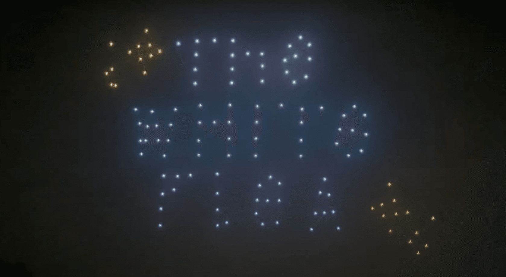 Flea Market Formation Preview – Formation preview drone light show in Gujarat